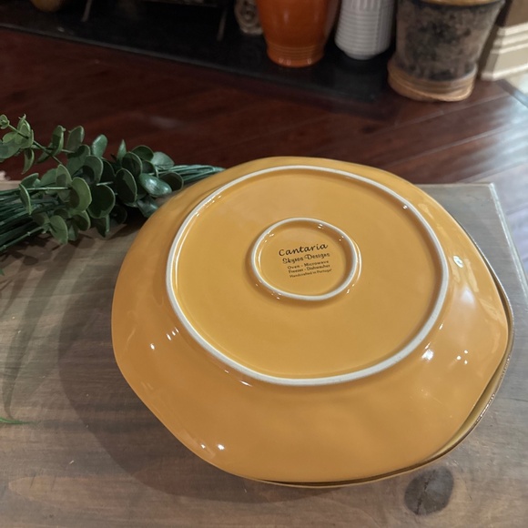 Set Of 2 SKYROS "Cantaria Golden Honey" Dinner Plate 11 Inches - Picture 2 of 4